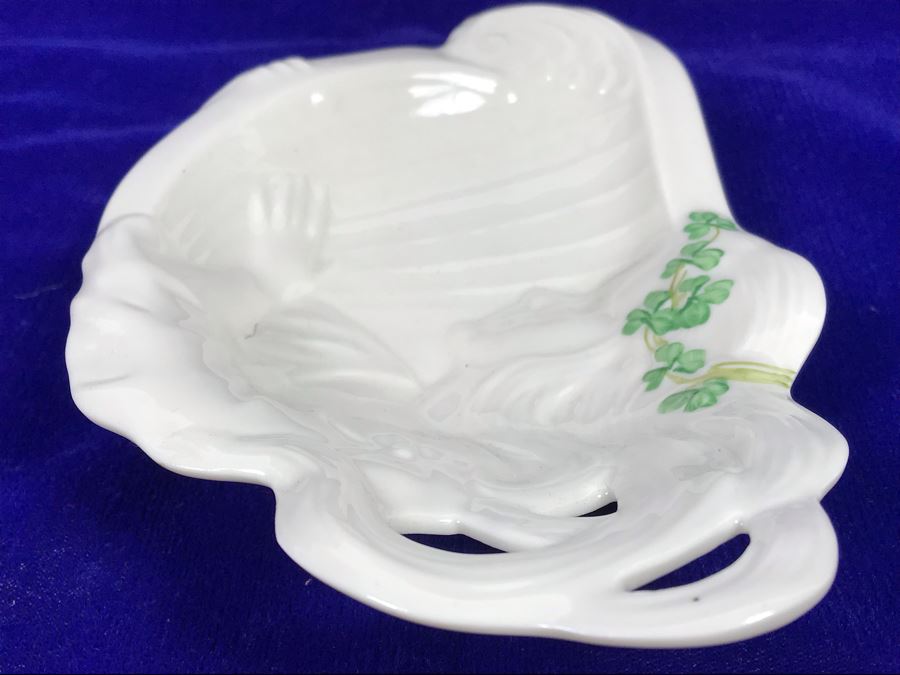 Just Added - Belleek 160th Anniversary Limited Edition Harp Butter Plate (Only 900 Made) [Photo 6]