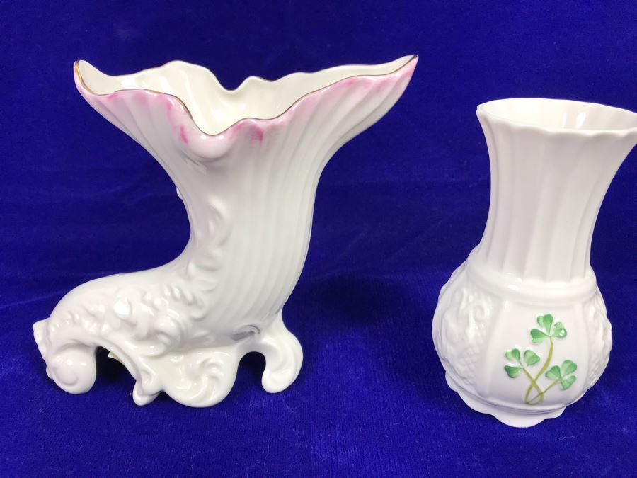 Just Added - Belleek 160th Anniversary Limited Edition Fermanagh Vase And Belleek Nadine Vase [Photo 2]