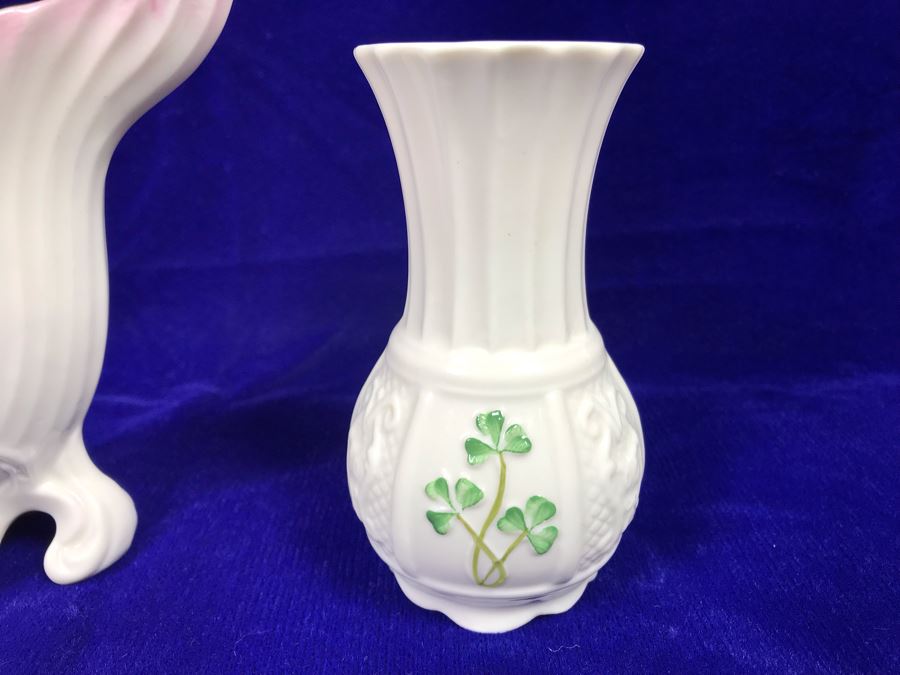 Just Added - Belleek 160th Anniversary Limited Edition Fermanagh Vase And Belleek Nadine Vase [Photo 3]