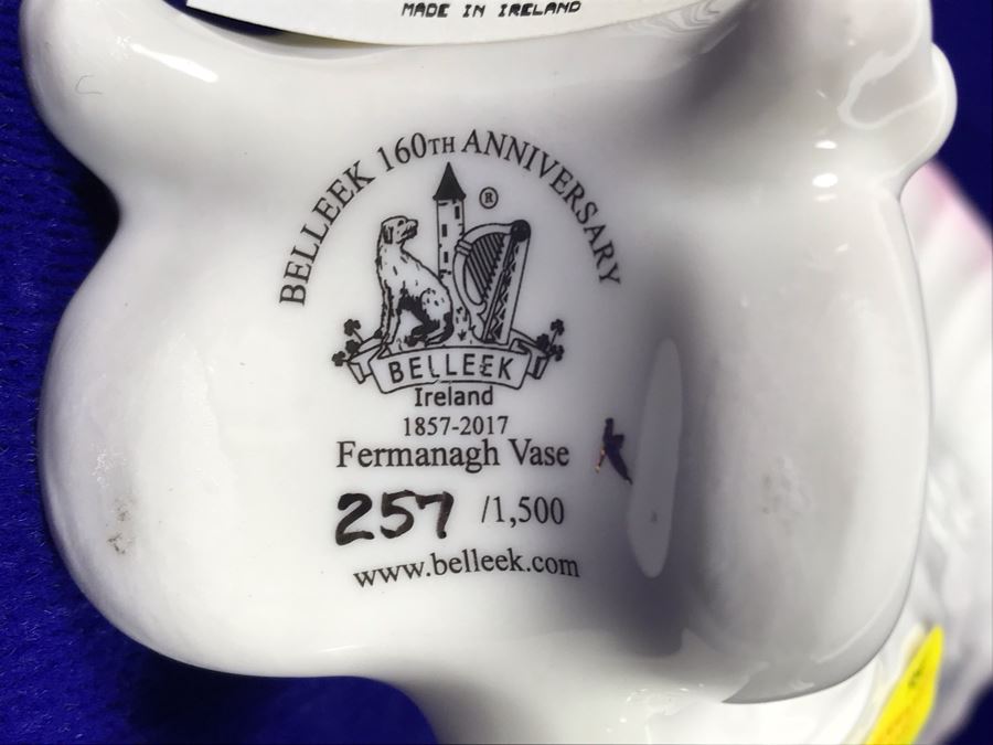 Just Added - Belleek 160th Anniversary Limited Edition Fermanagh Vase And Belleek Nadine Vase [Photo 7]