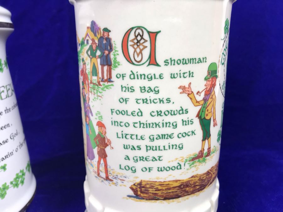 Just Added - Pair Of Vintage Old Fitzgerald Irish Charm Kentucky Whiskey Bottles Retails $100 [Photo 11]