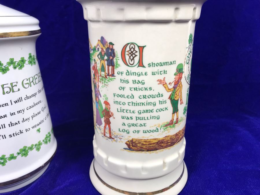 Just Added - Pair Of Vintage Old Fitzgerald Irish Charm Kentucky Whiskey Bottles Retails $100 [Photo 10]