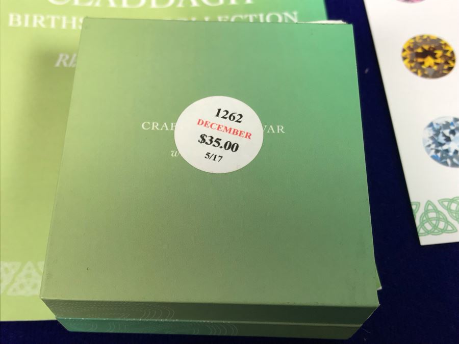 Just Added - Tara Ireland Claddagh Birthstone Collection Necklaces Crafted By Solvar Jan-Dec - 12 Necklaces Retails $420 [Photo 16]