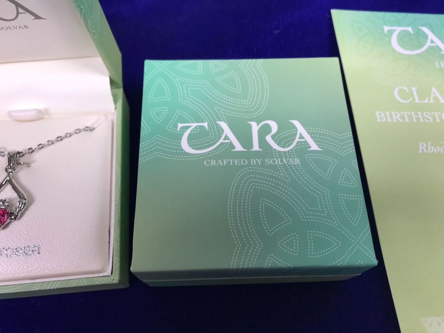 Just Added - Tara Ireland Claddagh Birthstone Collection Necklaces Crafted By Solvar Various Months - 18 Necklaces Retails $630 [Photo 15]