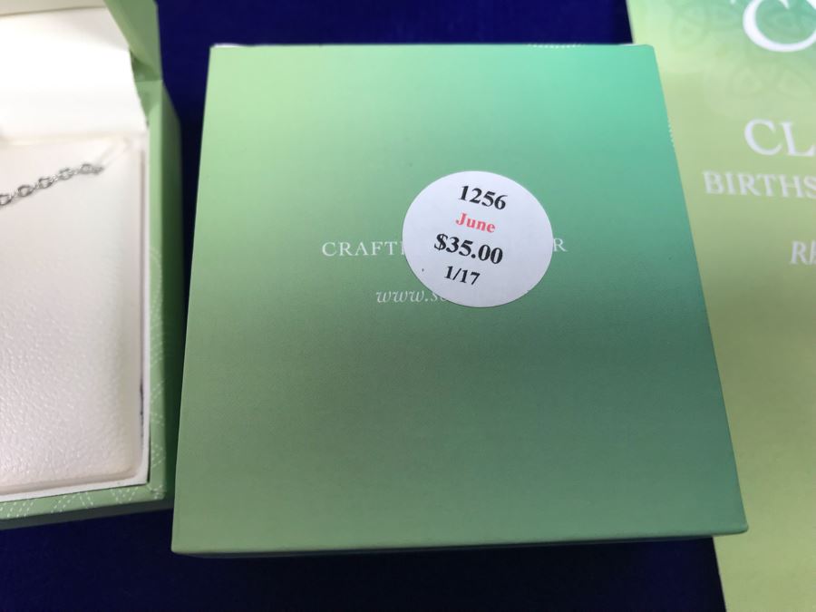 Just Added - Tara Ireland Claddagh Birthstone Collection Necklaces Crafted By Solvar Various Months - 18 Necklaces Retails $630 [Photo 16]