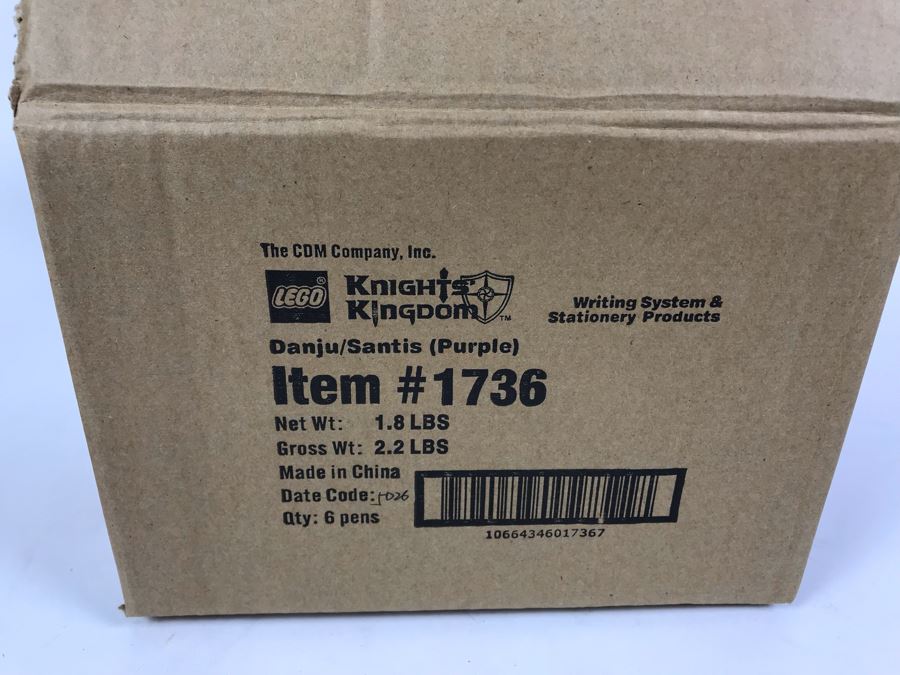 New 2004 LEGO Knights Kingdom Danju/Santis Purple Writing System Pens By The CDM Company - 6 Pens [Photo 9]