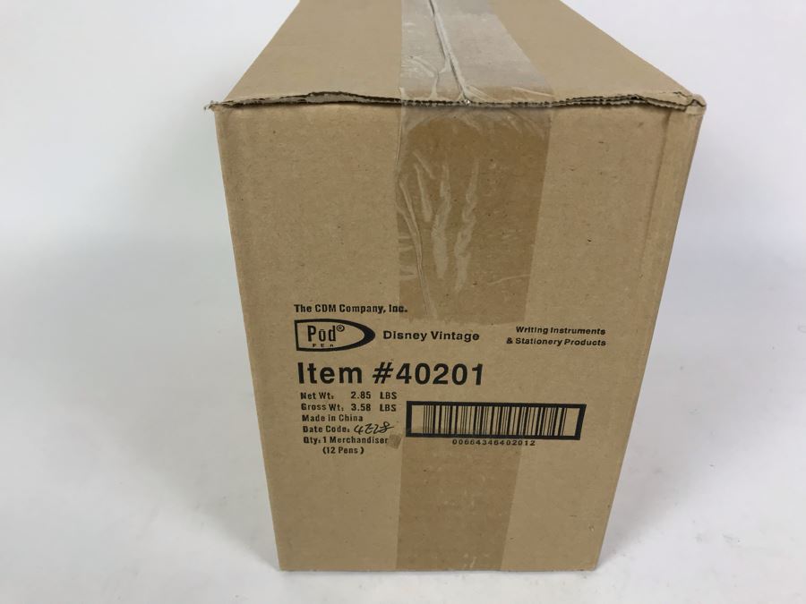 Sealed Box Of New 2004 Disney Vintage Mickey Mouse Limited Edition Individually Numbered Collectible Memorabilia Pod Pens Merchandiser Store Display By The CDM Company - 12 Pens [Photo 4]