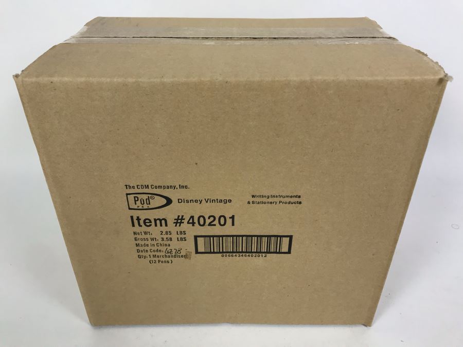 Sealed Box Of New 2004 Disney Vintage Mickey Mouse Limited Edition Individually Numbered Collectible Memorabilia Pod Pens Merchandiser Store Display By The CDM Company - 12 Pens [Photo 2]