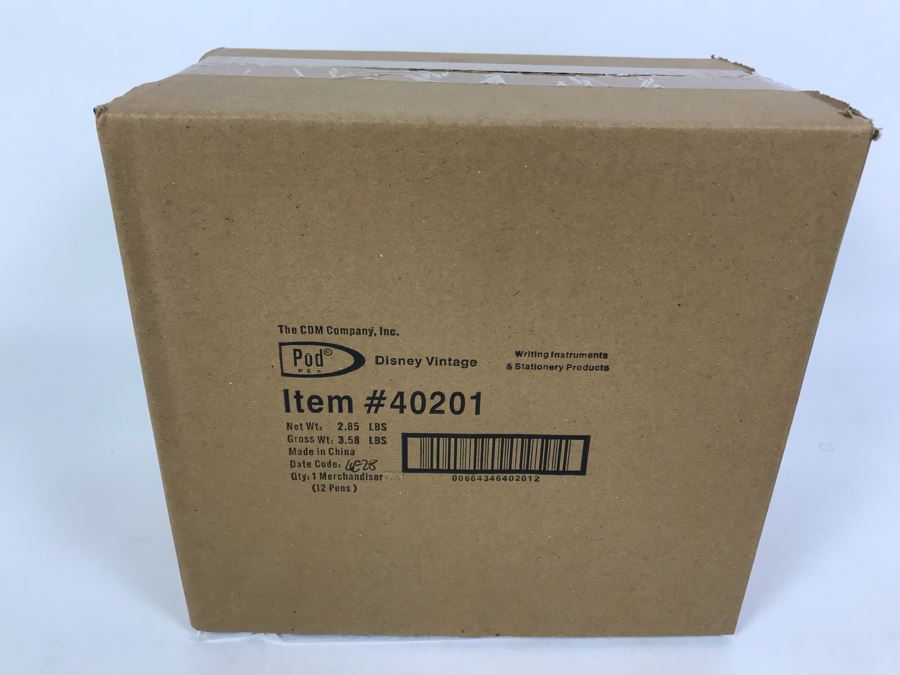 Sealed Box Of New 2004 Disney Vintage Mickey Mouse Limited Edition Individually Numbered Collectible Memorabilia Pod Pens Merchandiser Store Display By The CDM Company - 12 Pens [Photo 2]