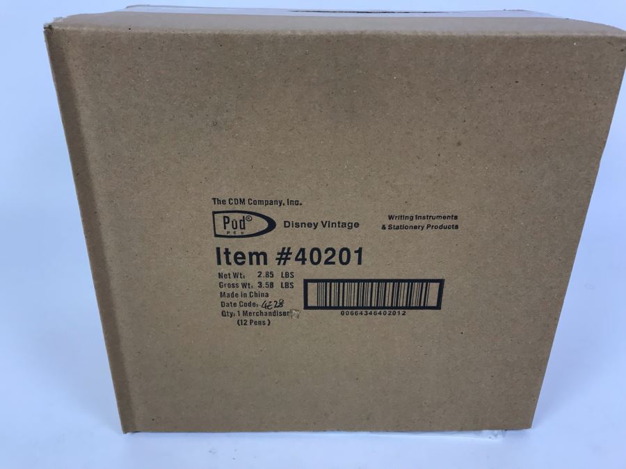 Sealed Box Of New 2004 Disney Vintage Mickey Mouse Limited Edition Individually Numbered Collectible Memorabilia Pod Pens Merchandiser Store Display By The CDM Company - 12 Pens [Photo 3]