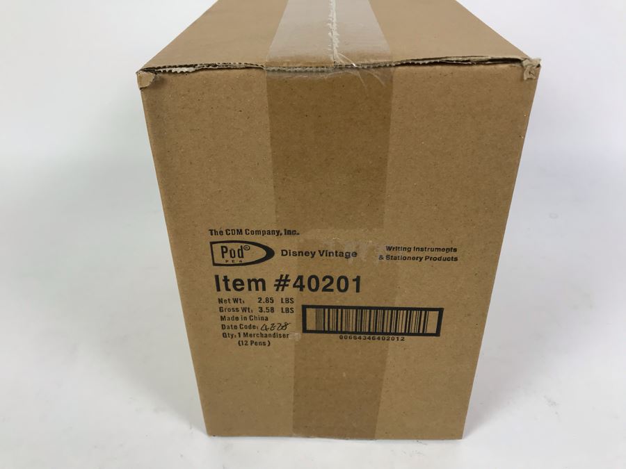 Sealed Box Of New 2004 Disney Vintage Mickey Mouse Limited Edition Individually Numbered Collectible Memorabilia Pod Pens Merchandiser Store Display By The CDM Company - 12 Pens [Photo 4]