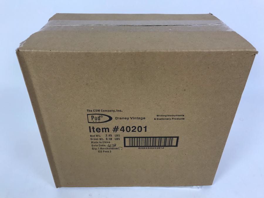 Sealed Box Of New 2004 Disney Vintage Mickey Mouse Limited Edition Individually Numbered Collectible Memorabilia Pod Pens Merchandiser Store Display By The CDM Company - 12 Pens [Photo 2]
