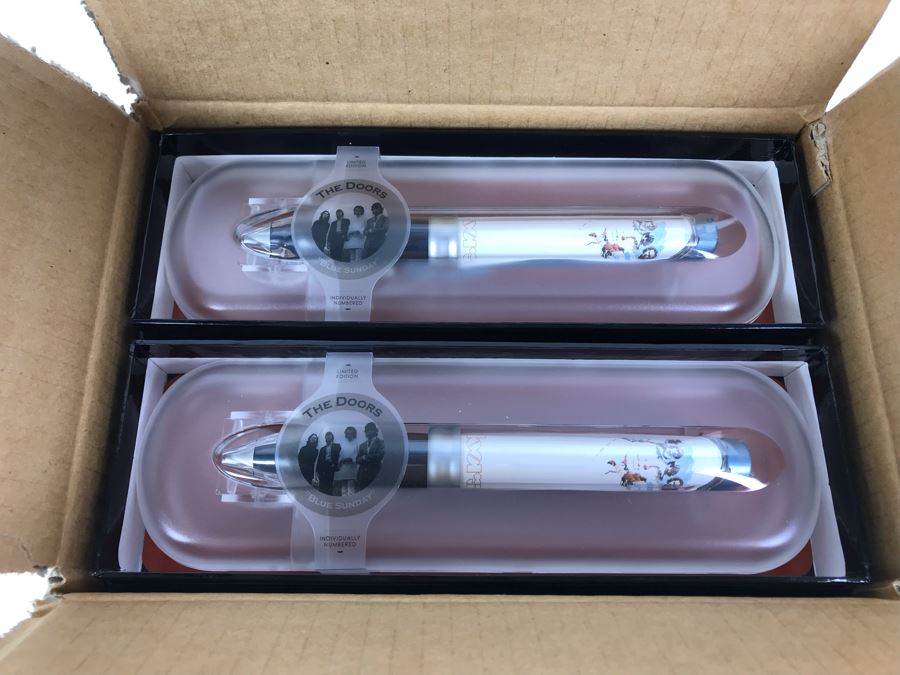 New The Doors Blue Sunday Limited Edition Individually Numbered Collectible Memorabilia Pod Pens - 4 Pens [Photo 7]