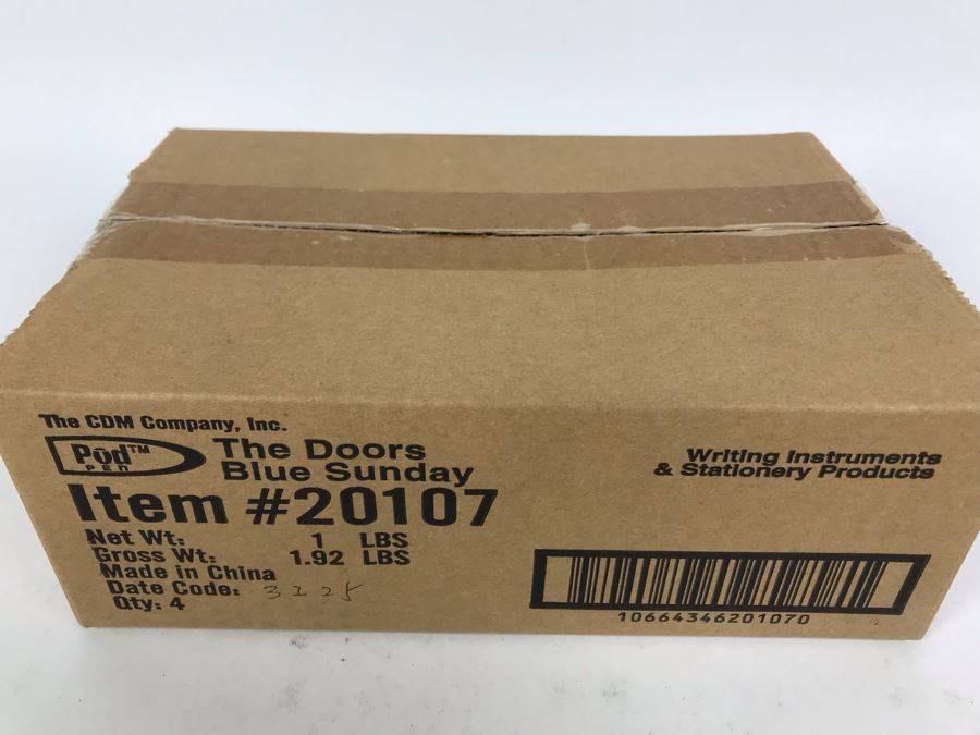 Sealed Box Of New The Doors Blue Sunday Limited Edition Individually Numbered Collectible Memorabilia Pod Pens - 4 Pens [Photo 3]