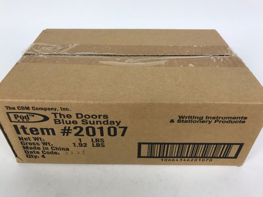 Sealed Box Of New The Doors Blue Sunday Limited Edition Individually Numbered Collectible Memorabilia Pod Pens - 4 Pens [Photo 3]