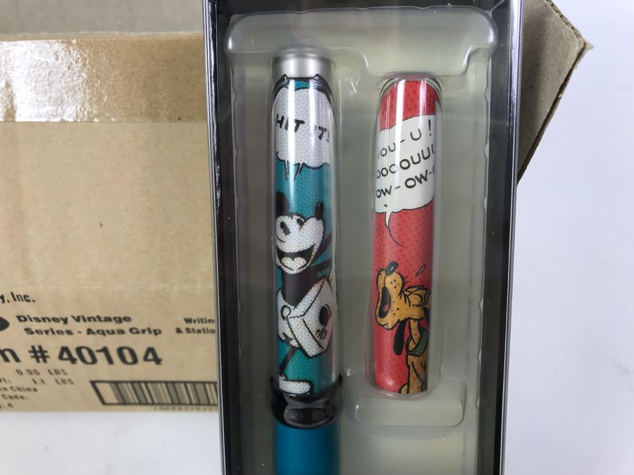 New 2004 Disney Vintage Mickey Mouse Limited Edition Individually Numbered Collectible Memorabilia Pod Pens By The CDM Company - 4 Pens [Photo 3]