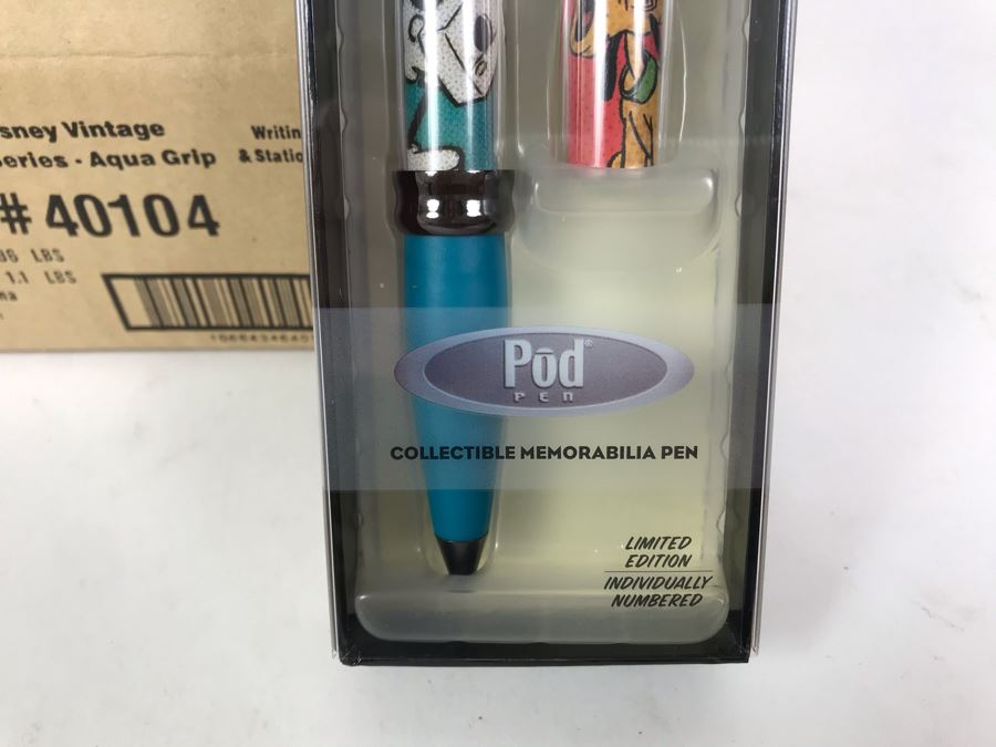 New 2004 Disney Vintage Mickey Mouse Limited Edition Individually Numbered Collectible Memorabilia Pod Pens By The CDM Company - 4 Pens [Photo 4]