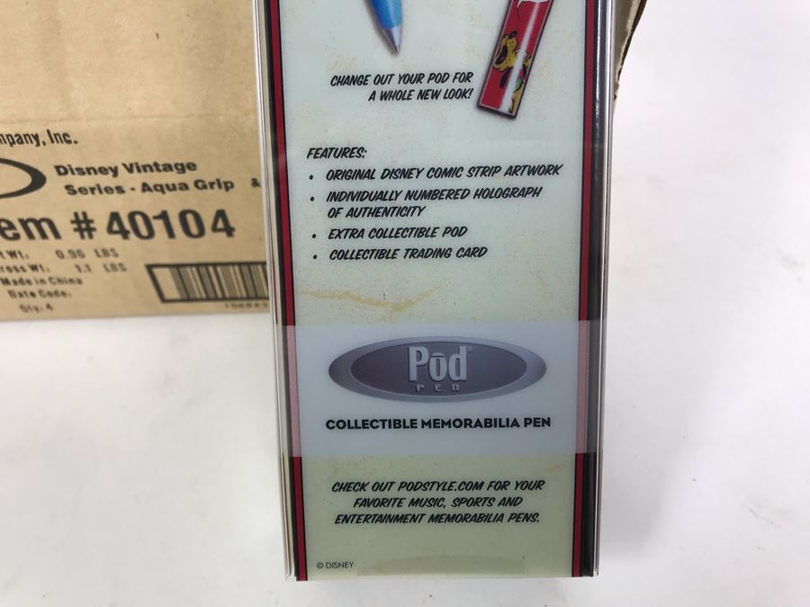 New 2004 Disney Vintage Mickey Mouse Limited Edition Individually Numbered Collectible Memorabilia Pod Pens By The CDM Company - 4 Pens [Photo 7]