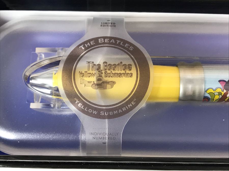 New The Beatles Yellow Submarine Limited Edition Individually Numbered Collectible Memorabilia Pod Pens By The CDM Company - 4 Pens [Photo 3]