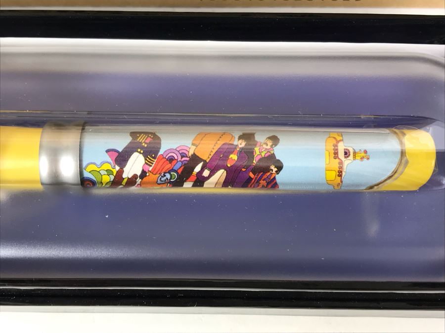 New The Beatles Yellow Submarine Limited Edition Individually Numbered Collectible Memorabilia Pod Pens By The CDM Company - 4 Pens [Photo 4]