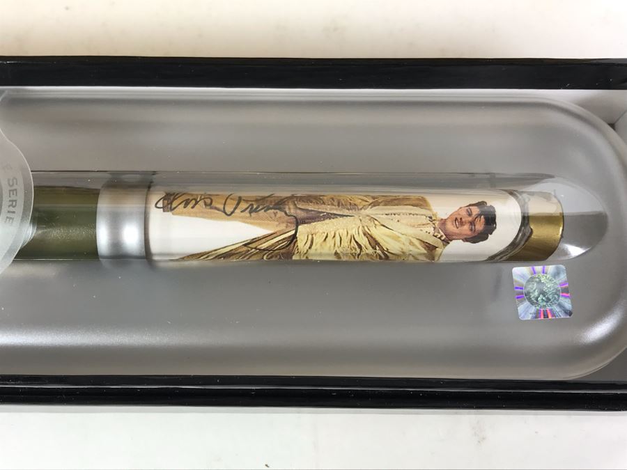 New Elvis Presley Gold Lamé Limited Edition Individually Numbered Collectible Memorabilia Pod Pens By The CDM Company - 4 Pens [Photo 6]