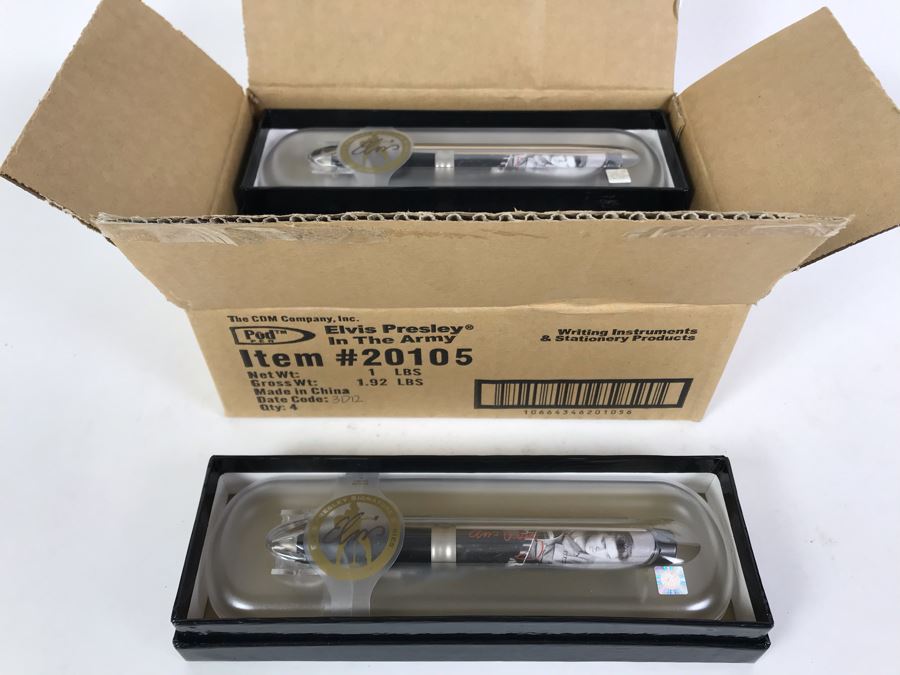 New Elvis Presley In The Army Limited Edition Individually Numbered Collectible Memorabilia Pod Pens By The CDM Company - 4 Pens [Photo 2]