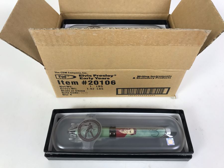 New Elvis Presley Early Years Limited Edition Individually Numbered Collectible Memorabilia Pod Pens By The CDM Company - 4 Pens [Photo 2]