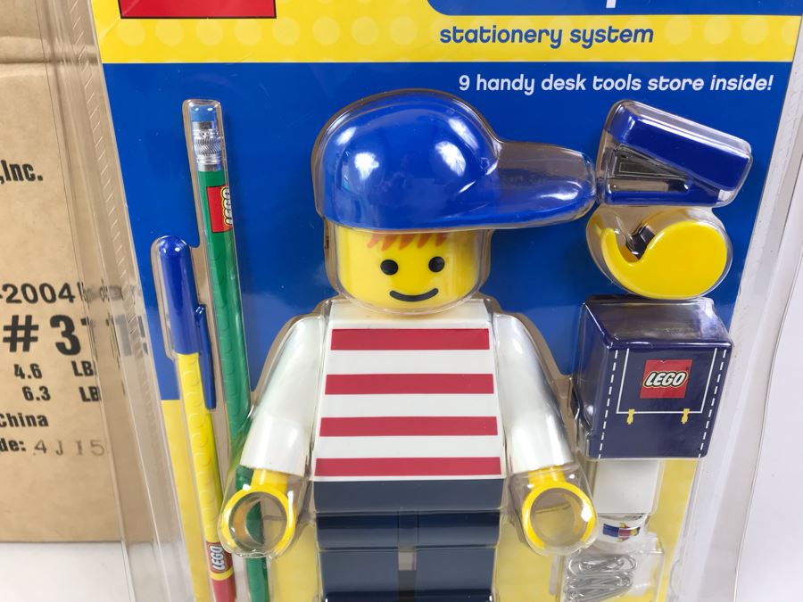New 2004 LEGO Desk Pal Boy Stationery System By The CDM Company - 6 Desk Pals [Photo 3]