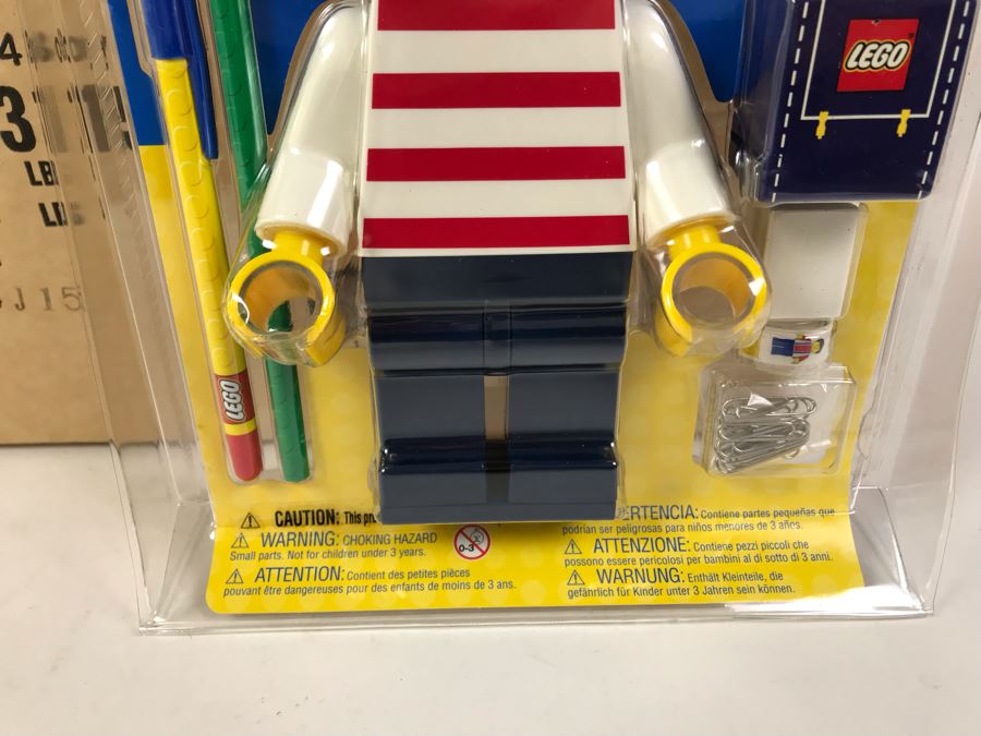 New 2004 LEGO Desk Pal Boy Stationery System By The CDM Company - 6 Desk Pals [Photo 4]