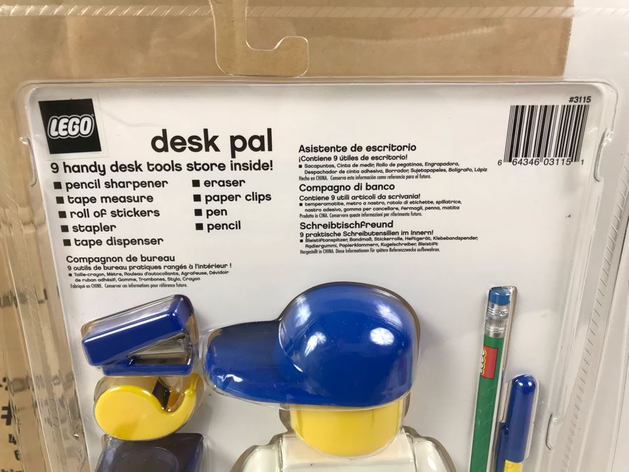 New 2004 LEGO Desk Pal Boy Stationery System By The CDM Company - 6 Desk Pals [Photo 7]