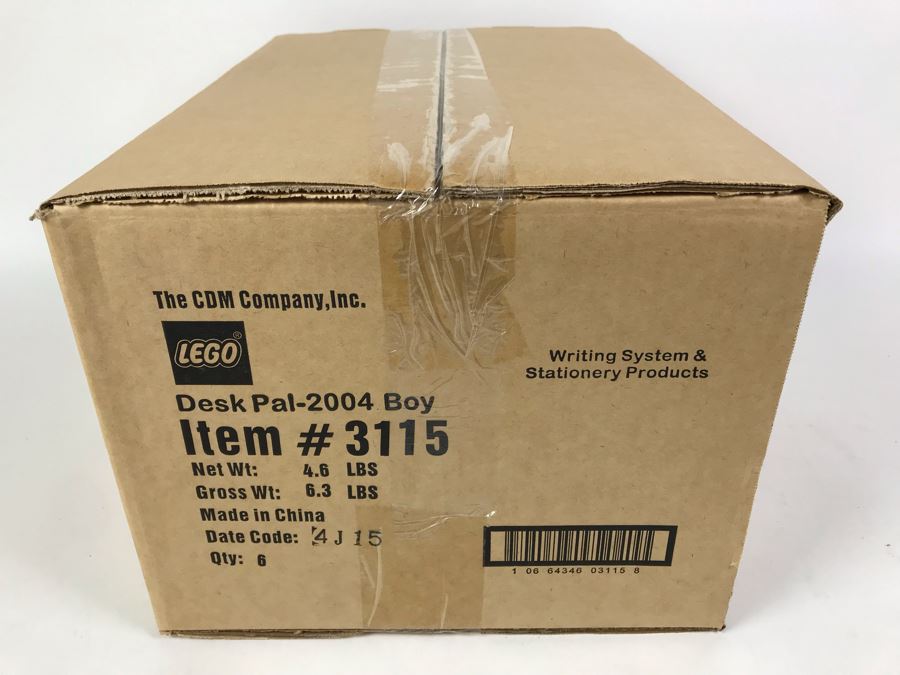 Sealed Box Of New 2004 LEGO Desk Pal Boy Stationery System By The CDM Company - 6 Desk Pals [Photo 4]