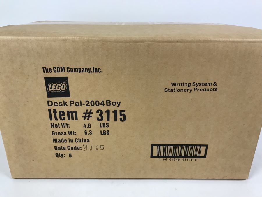 Sealed Box Of New 2004 LEGO Desk Pal Boy Stationery System By The CDM Company - 6 Desk Pals [Photo 3]