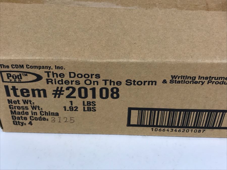 New The Doors Riders On The Storm Limited Edition Individually Numbered Collectible Memorabilia Pod Pens - 4 Pens [Photo 10]