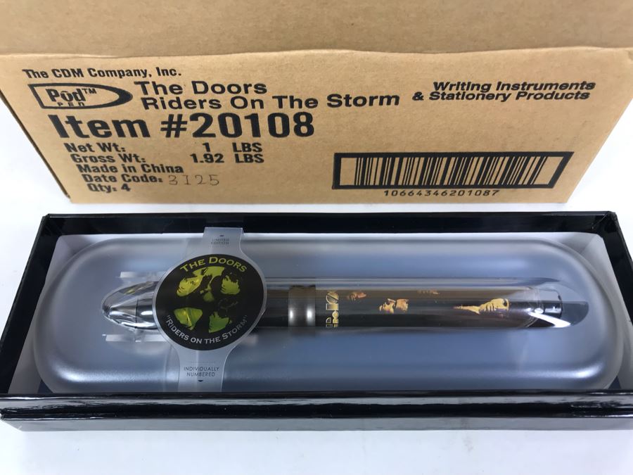 New The Doors Riders On The Storm Limited Edition Individually Numbered Collectible Memorabilia Pod Pens - 4 Pens [Photo 3]