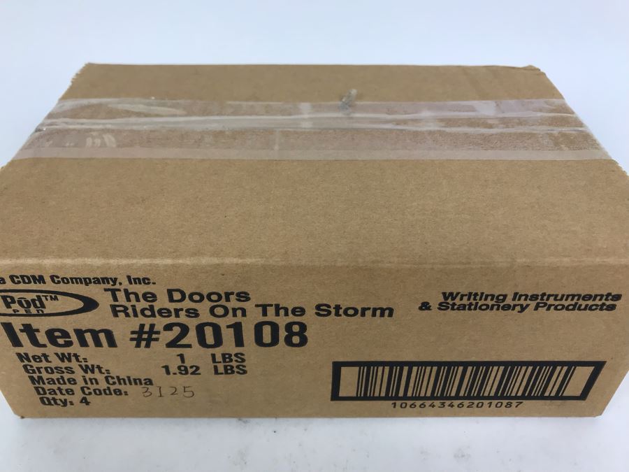 Sealed Box Of New The Doors Riders On The Storm Limited Edition Individually Numbered Collectible Memorabilia Pod Pens - 4 Pens [Photo 3]