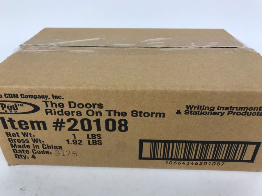 Sealed Box Of New The Doors Riders On The Storm Limited Edition Individually Numbered Collectible Memorabilia Pod Pens - 4 Pens [Photo 3]