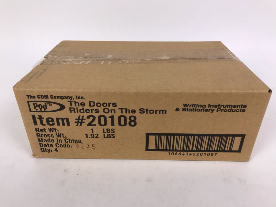 Sealed Box Of New The Doors Riders On The Storm Limited Edition Individually Numbered Collectible Memorabilia Pod Pens - 4 Pens [Photo 2]