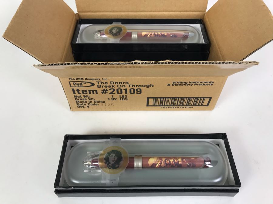 New The Doors Break On Through To The Other Side Limited Edition Individually Numbered Collectible Memorabilia Pod Pens - 4 Pens [Photo 2]