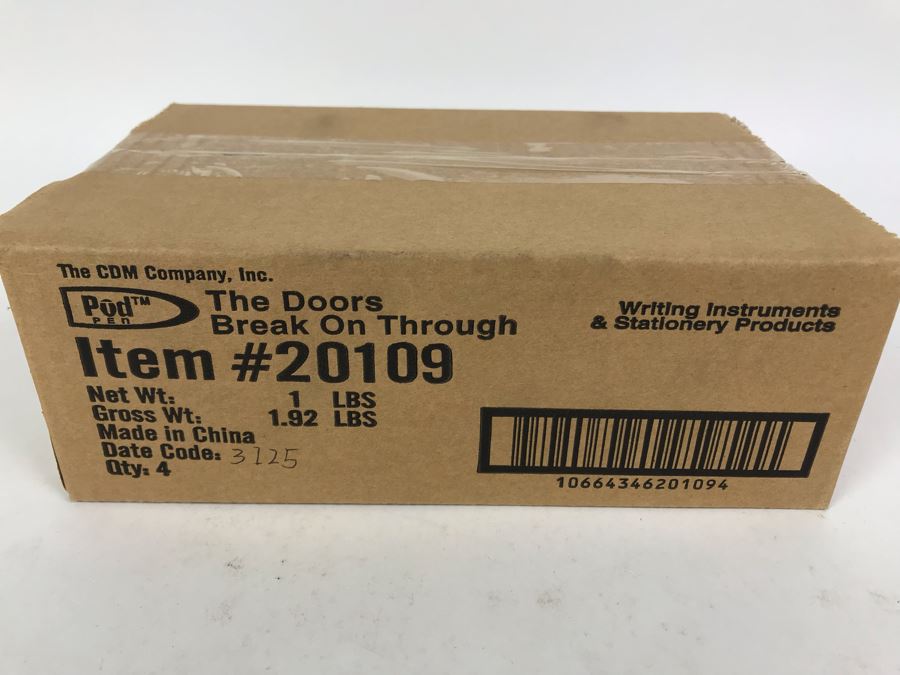 Sealed Box Of New The Doors Break On Through To The Other Side Limited Edition Individually Numbered Collectible Memorabilia Pod Pens - 4 Pens [Photo 2]