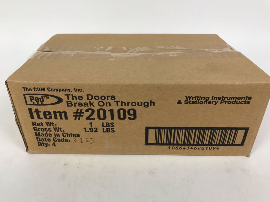 Sealed Box Of New The Doors Break On Through To The Other Side Limited Edition Individually Numbered Collectible Memorabilia Pod Pens - 4 Pens [Photo 2]