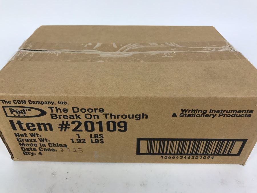 Sealed Box Of New The Doors Break On Through To The Other Side Limited Edition Individually Numbered Collectible Memorabilia Pod Pens - 4 Pens [Photo 3]