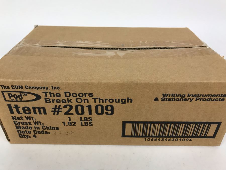 Sealed Box Of New The Doors Break On Through To The Other Side Limited Edition Individually Numbered Collectible Memorabilia Pod Pens - 4 Pens [Photo 3]