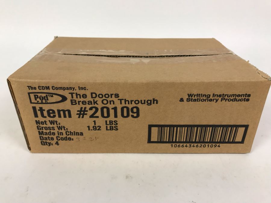 Sealed Box Of New The Doors Break On Through To The Other Side Limited Edition Individually Numbered Collectible Memorabilia Pod Pens - 4 Pens [Photo 2]