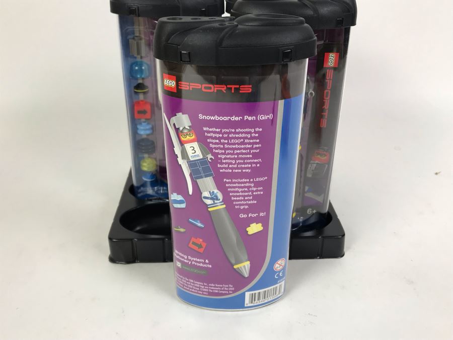 New 2003 LEGO Sports Snowboard Girl Writing System Pens By The CDM Company - 6 Pens [Photo 6]