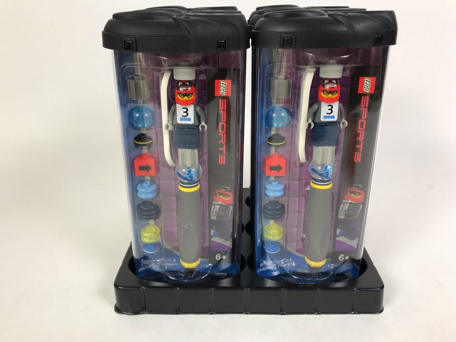 New 2003 LEGO Sports Snowboard Girl Writing System Pens By The CDM Company - 6 Pens [Photo 1]
