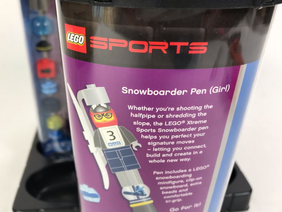 New 2003 LEGO Sports Snowboard Girl Writing System Pens By The CDM Company - 6 Pens [Photo 7]
