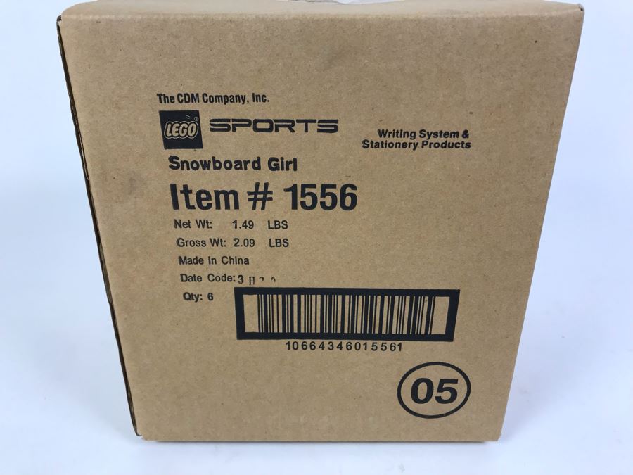 Sealed Box Of New 2003 LEGO Sports Snowboard Girl Writing System Pens By The CDM Company - 6 Pens [Photo 3]