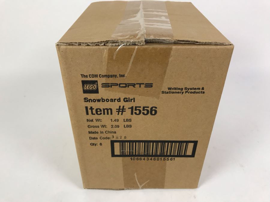 Sealed Box Of New 2003 LEGO Sports Snowboard Girl Writing System Pens By The CDM Company - 6 Pens [Photo 4]