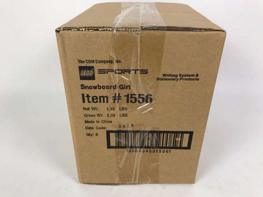 Sealed Box Of New 2003 LEGO Sports Snowboard Girl Writing System Pens By The CDM Company - 6 Pens [Photo 4]