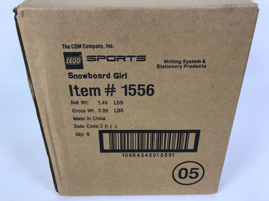 Sealed Box Of New 2003 LEGO Sports Snowboard Girl Writing System Pens By The CDM Company - 6 Pens [Photo 3]